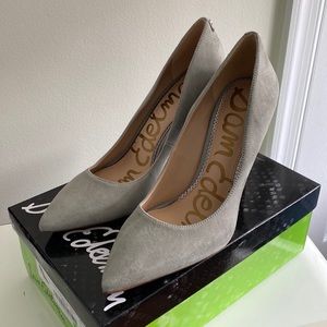 Sam Edelman hazel sea foam suede heels